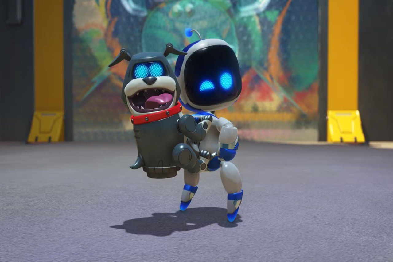 Astro Bot Holding Aibo