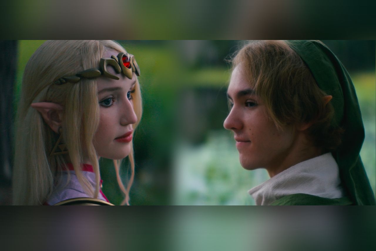 Avi Lake as Princess Zelda and Chris Carpenter as The Hero of Time in canceled fan-made short film Lost in Hyrule: A Legend of Zelda.