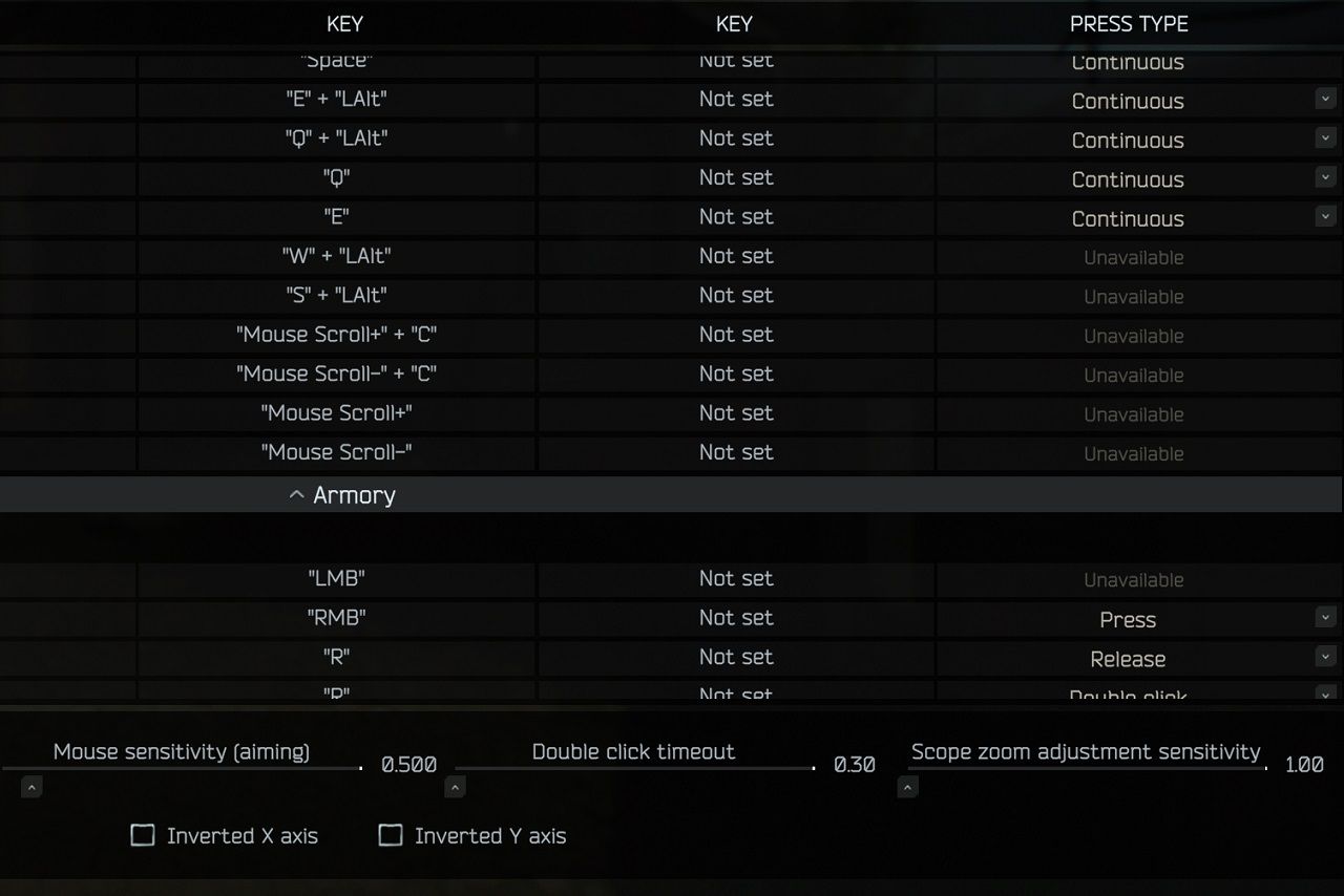 Mouse sensitivity in Escape from Tarkov