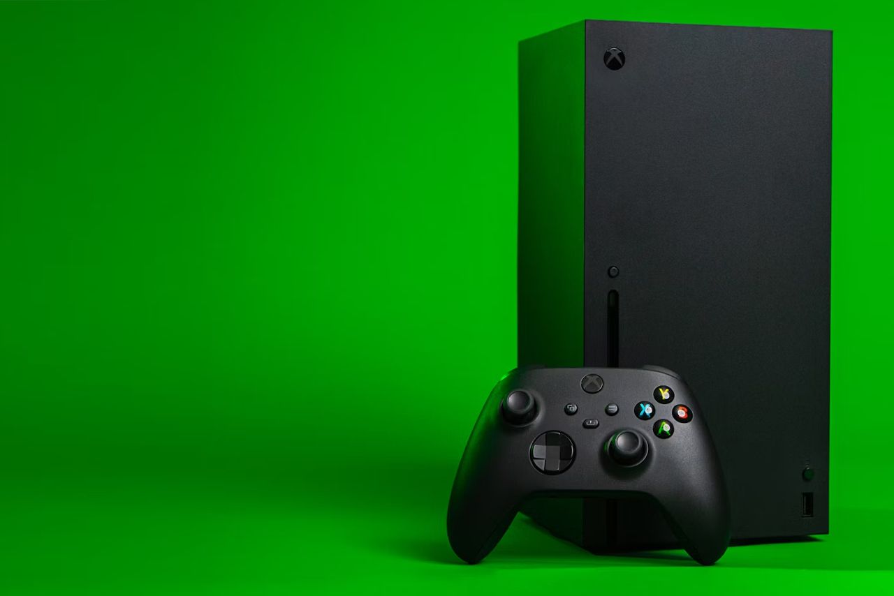 Xbox Series X with gamepad
