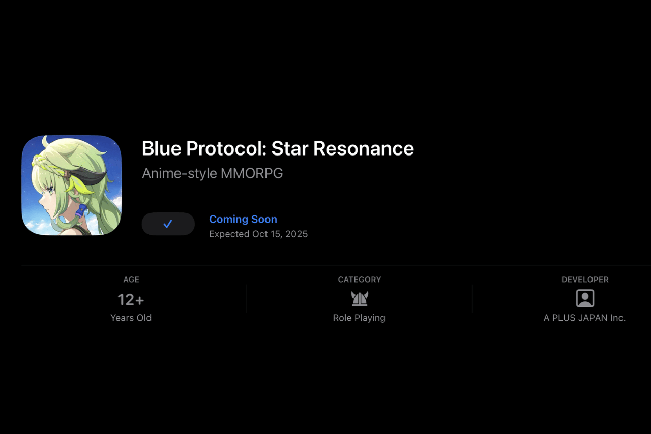 Blue Protocol: Star Resonance Release Month Revealed with Pre-Registration Now Open