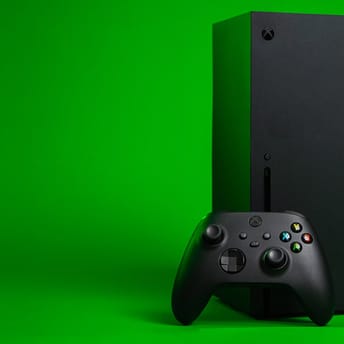 Xbox Series X with gamepad