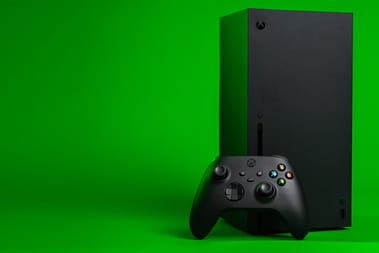Xbox Series X with gamepad