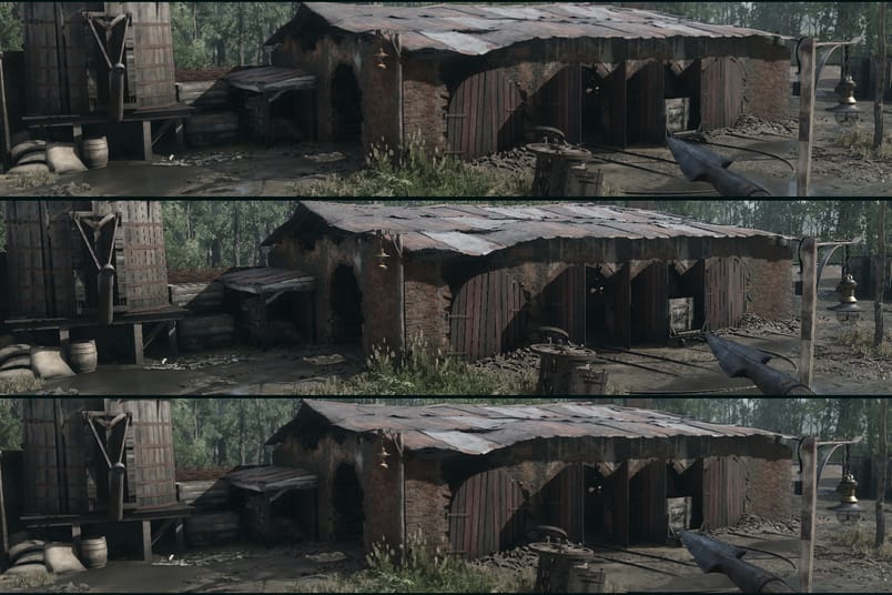 SMAA vs DLAA, Hunt: Showdown 1896.