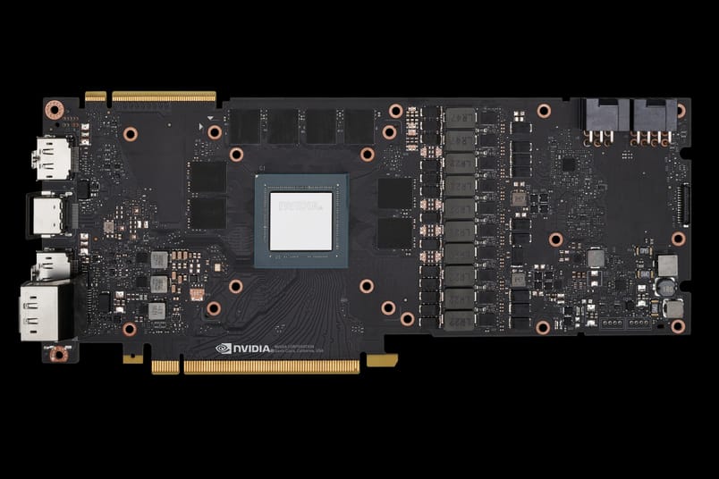 Board of Nvidia GeForce RTX 2080 Founders Edition. Source: Nvidia